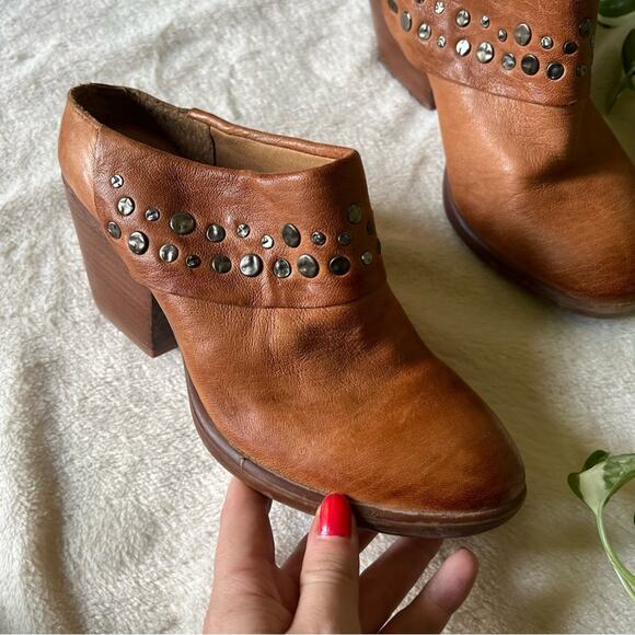 Sofft Studded Leather Heeled Mules - Picture 2 of 10